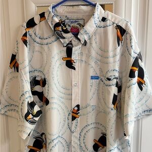 Retro Rifle 3XL Rule 2. Tropical Toucan Print Men's Shirt